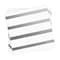 Smarty Had A Party White with Silver Stripes Paper BeverageCocktail Napkins 600 Napkins, 600PK 2295-CASE - alternate 6